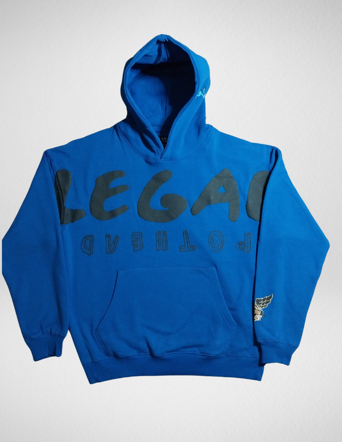 SUPER HEAVY 16 OZ. OVER-SIZED HOODED PULLOVER & Sweatpants Combo ( Design 4 )