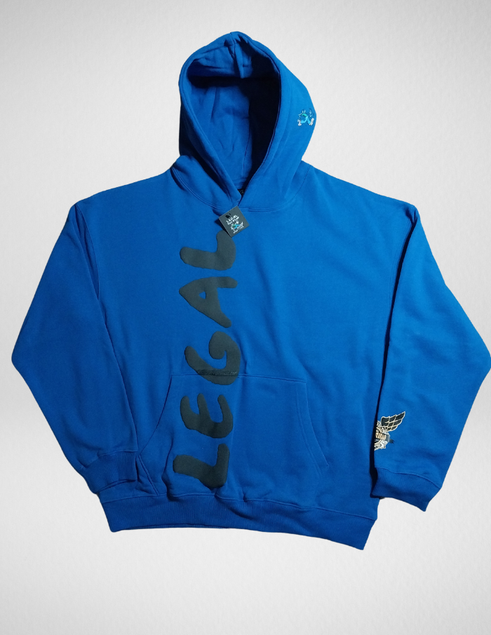 SUPER HEAVY 16 OZ. OVER-SIZED HOODED PULLOVER & Sweatpants Combo ( Design 9 )