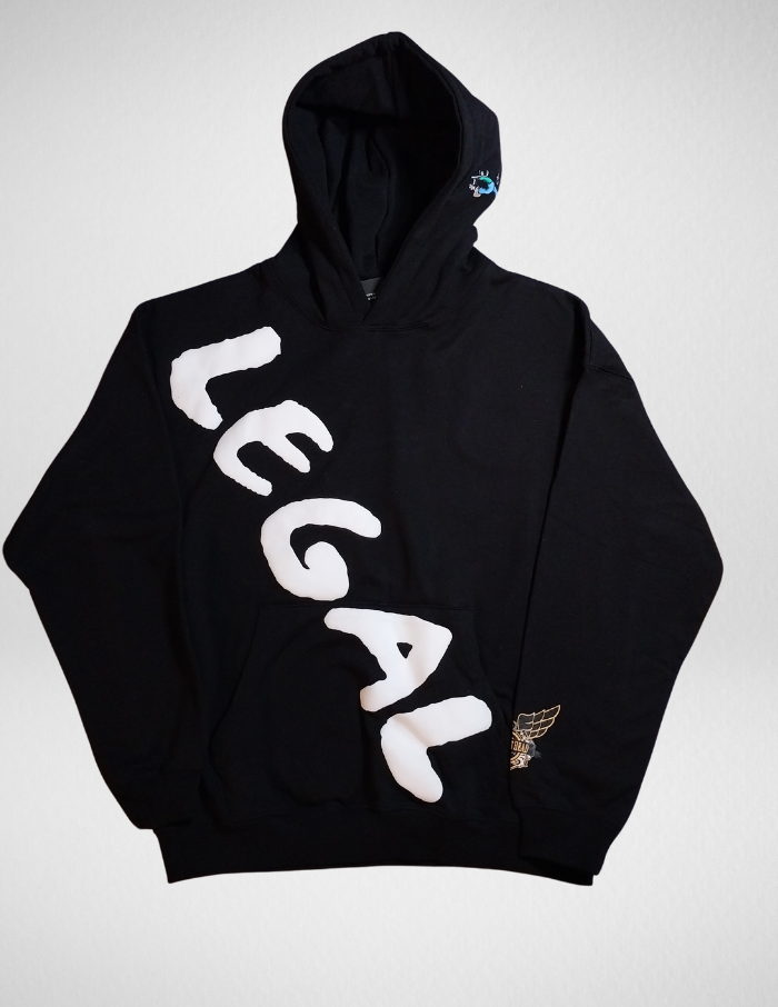 SUPER HEAVY 16 OZ. OVER-SIZED HOODED PULLOVER & Sweatpants Combo ( Design 10 )